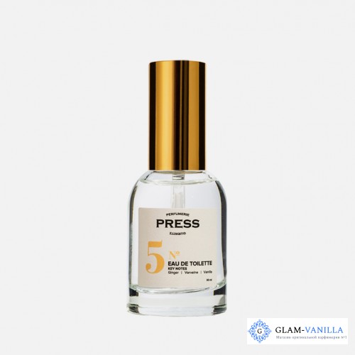 PRESS GURWITZ PERFUMERIE №5 ginger, verveine, vanilla